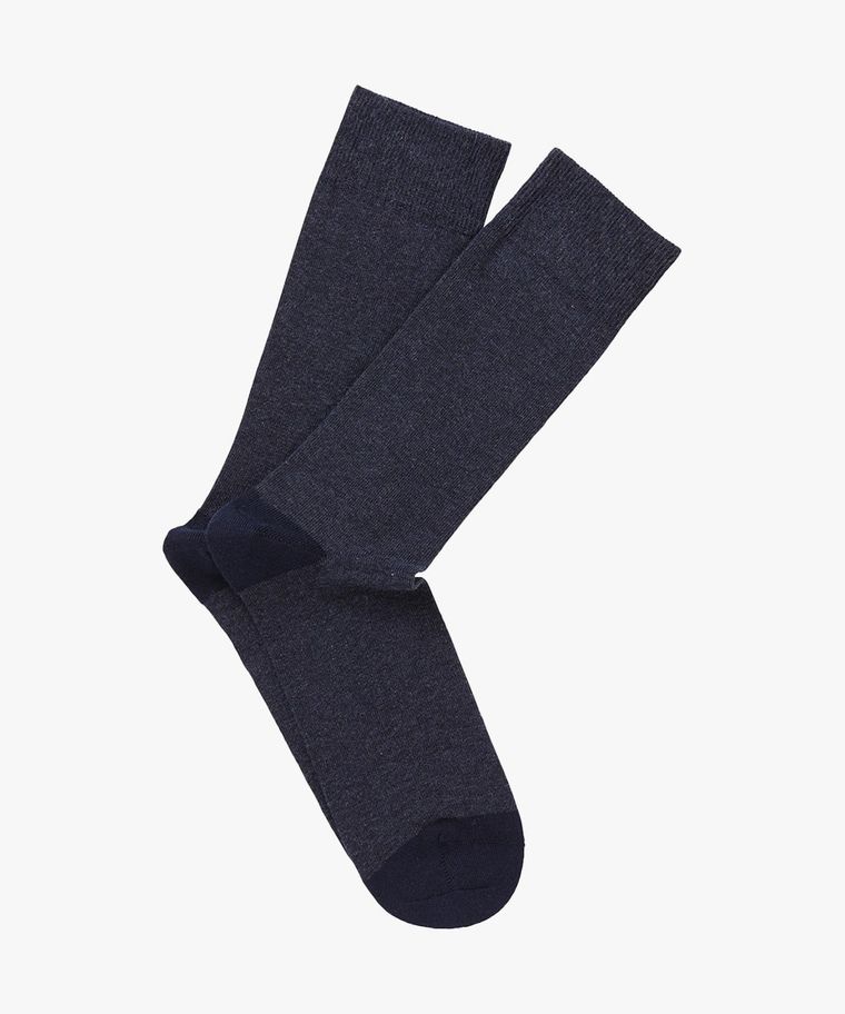2-er Pack Baumwoll-Socken in Blau
