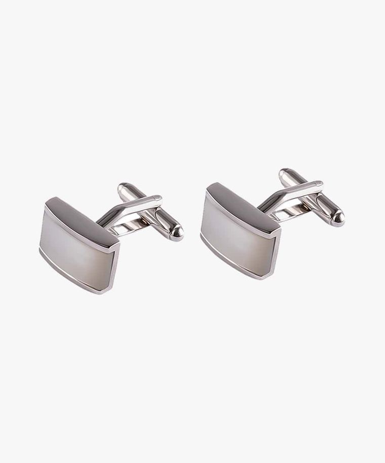 White mother of pearl cufflinks