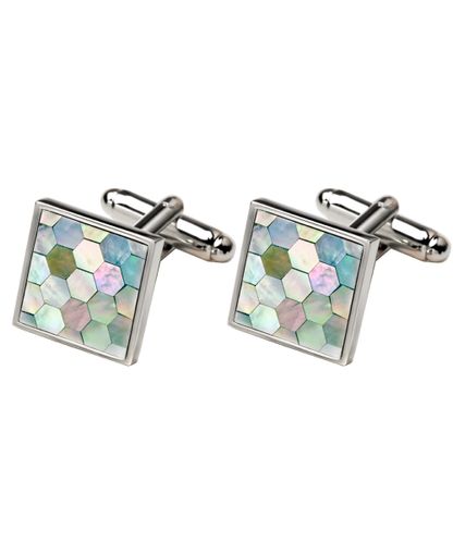 PROFUOMO Green mother of pearl cufflinks