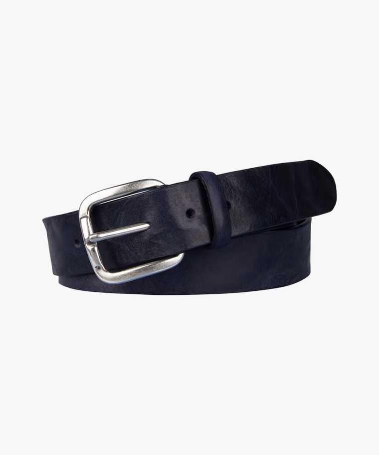 Navy casual belt