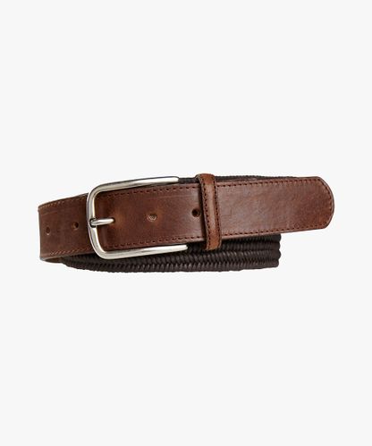 PROFUOMO Brown braided belt