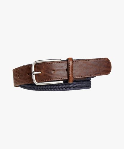 PROFUOMO Navy braided belt