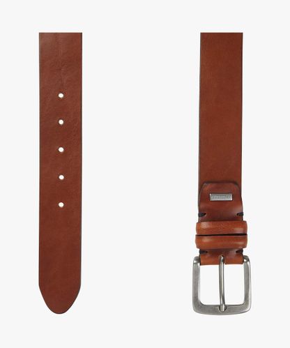 Profuomo Cognac jeans leather belt