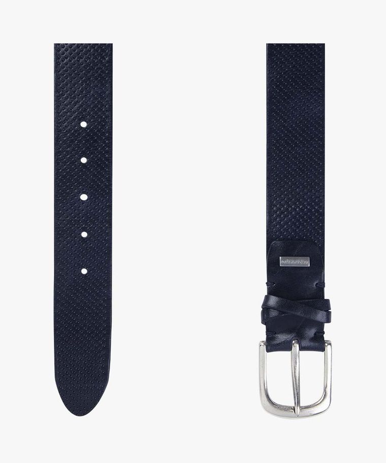 Navy casual belt