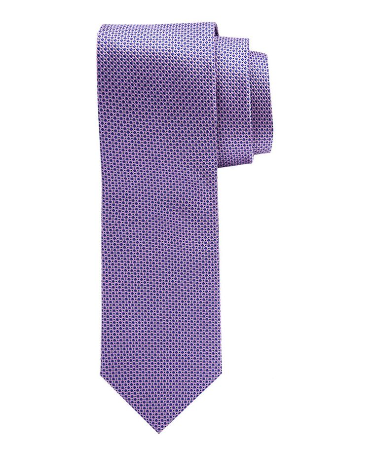 Pink pattern silk tie