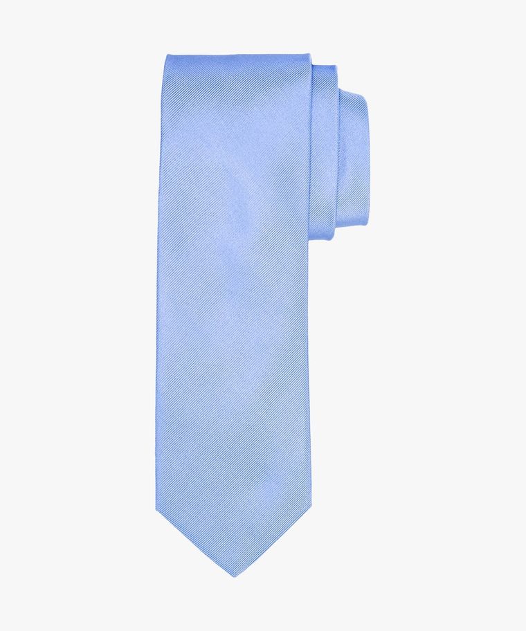 Blue ribs silk tie