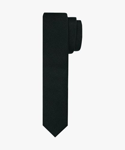 Profuomo Black super skinny silk tie