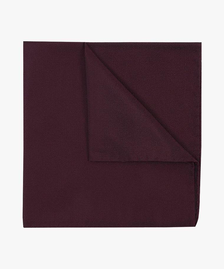 Burgundy oxford silk pocket square