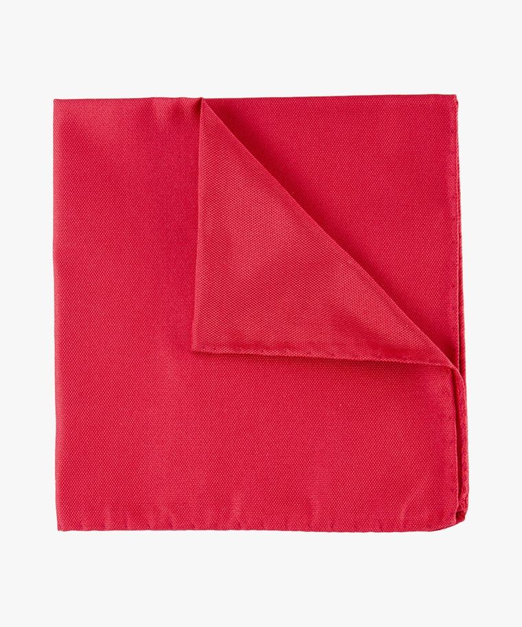 Red oxford silk pocket square