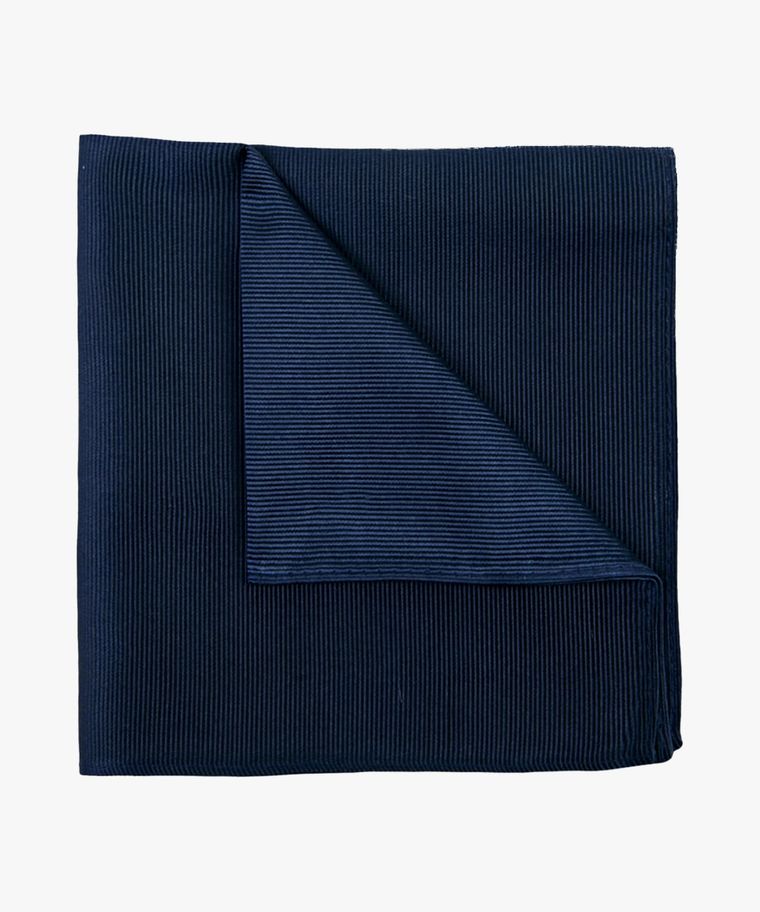 Navy uni silk pocket square