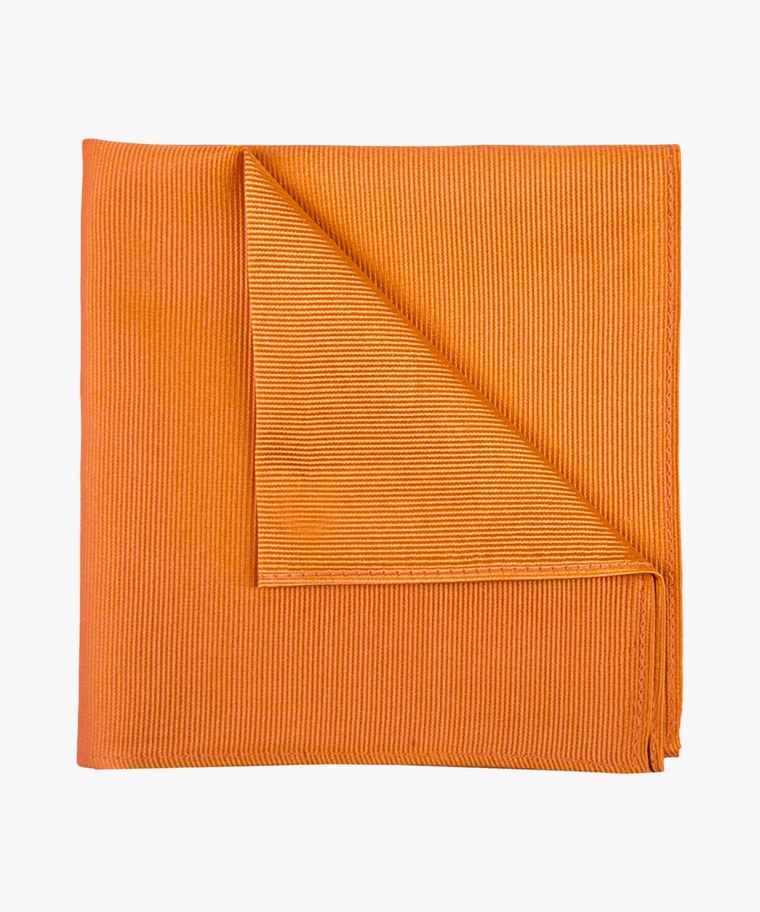 Oranje uni zijden pochet