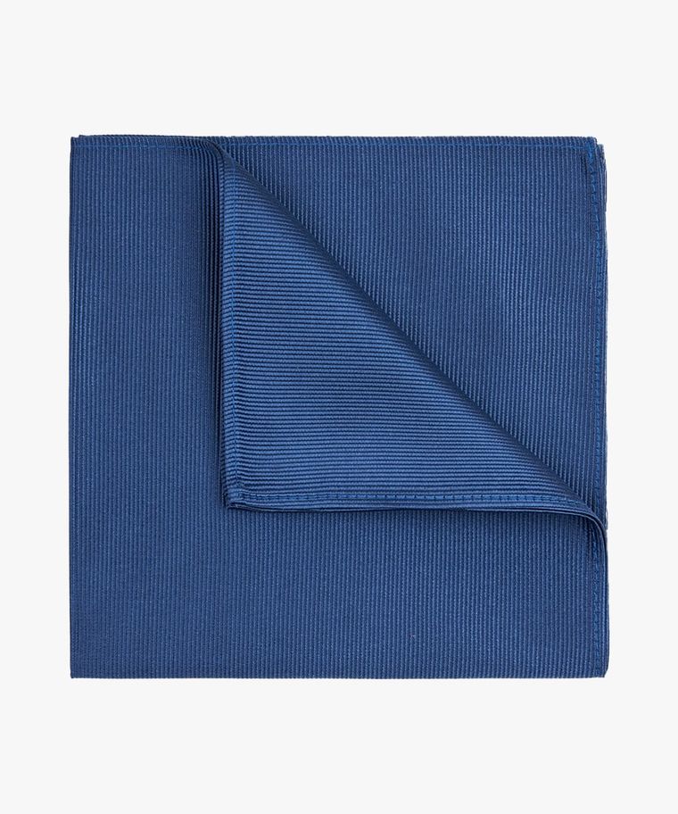 Blue silk pocketsquare