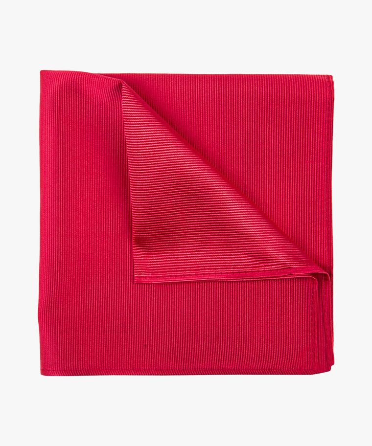 Red uni silk pocket square