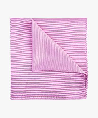 Profuomo Pink silk pocket square