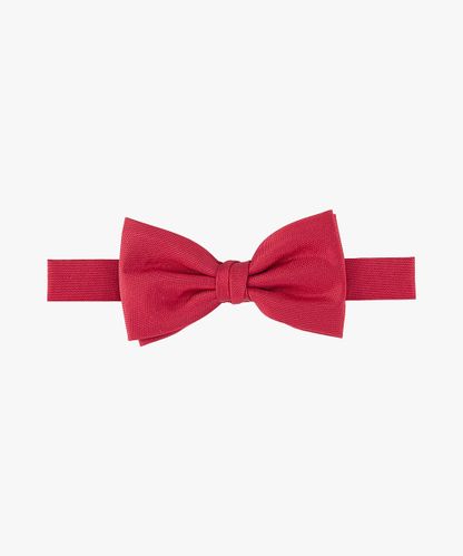 Profuomo Red Oxford silk bow tie