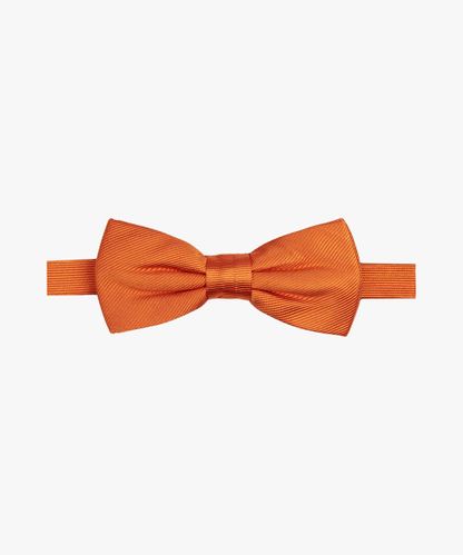 PROFUOMO Orange silk bowtie