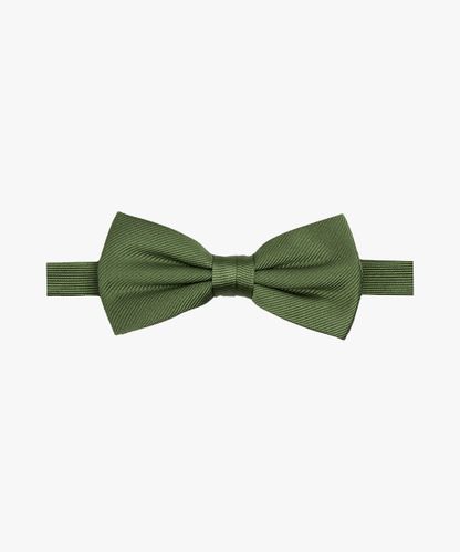 Profuomo Green silk bow tie
