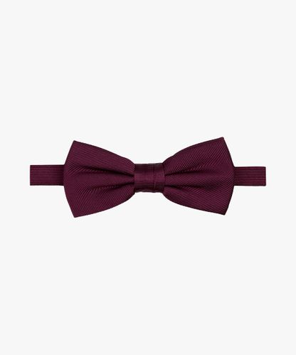 Profuomo Aubergine silk bow tie