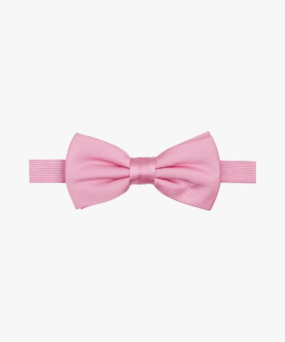 PROFUOMO Pink solid silk bowtie