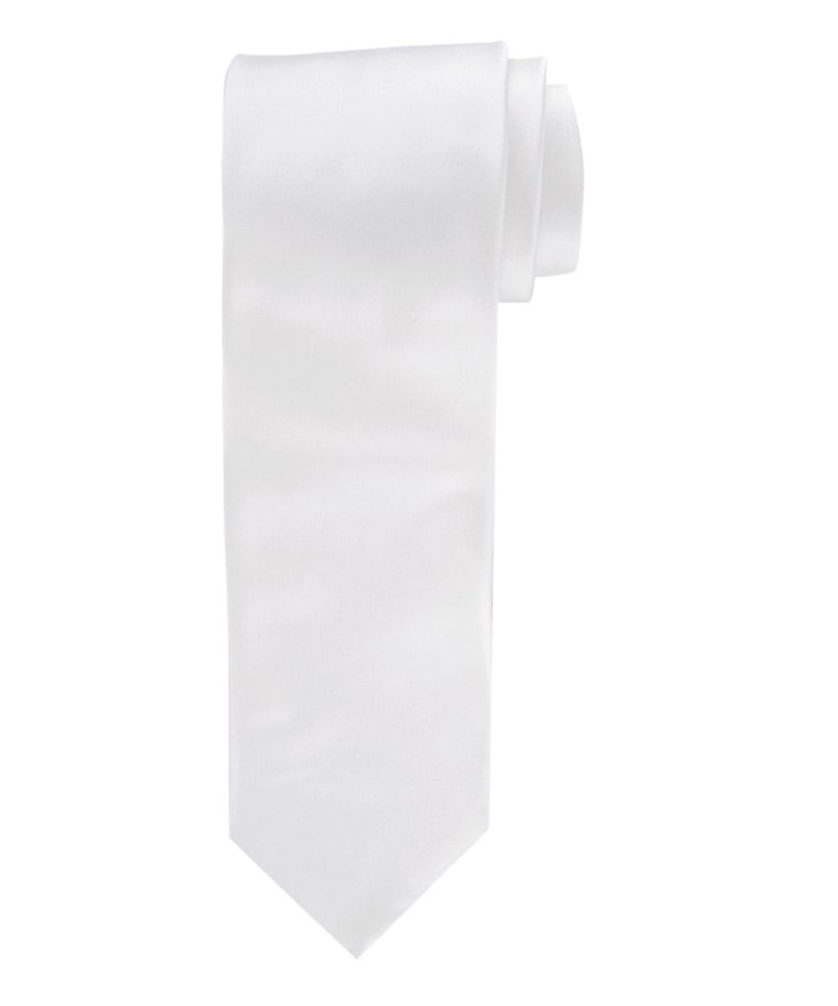 Off-White royal satin-silk tie