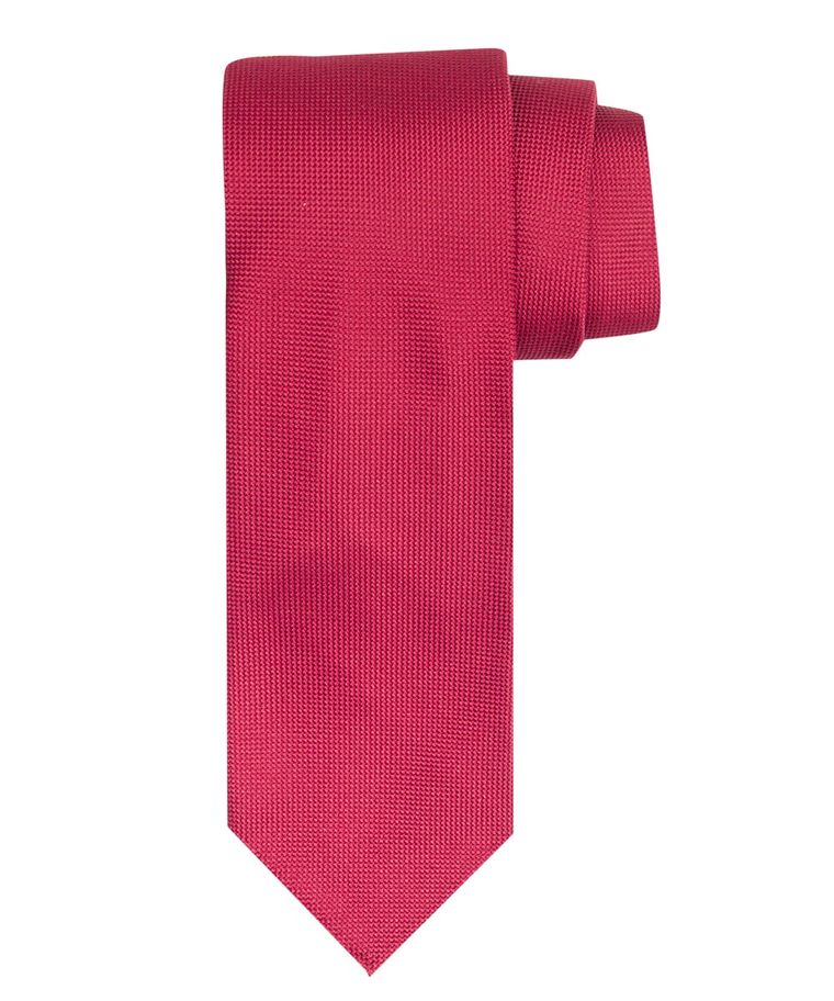 Red imperial oxford 7-fold silk tie