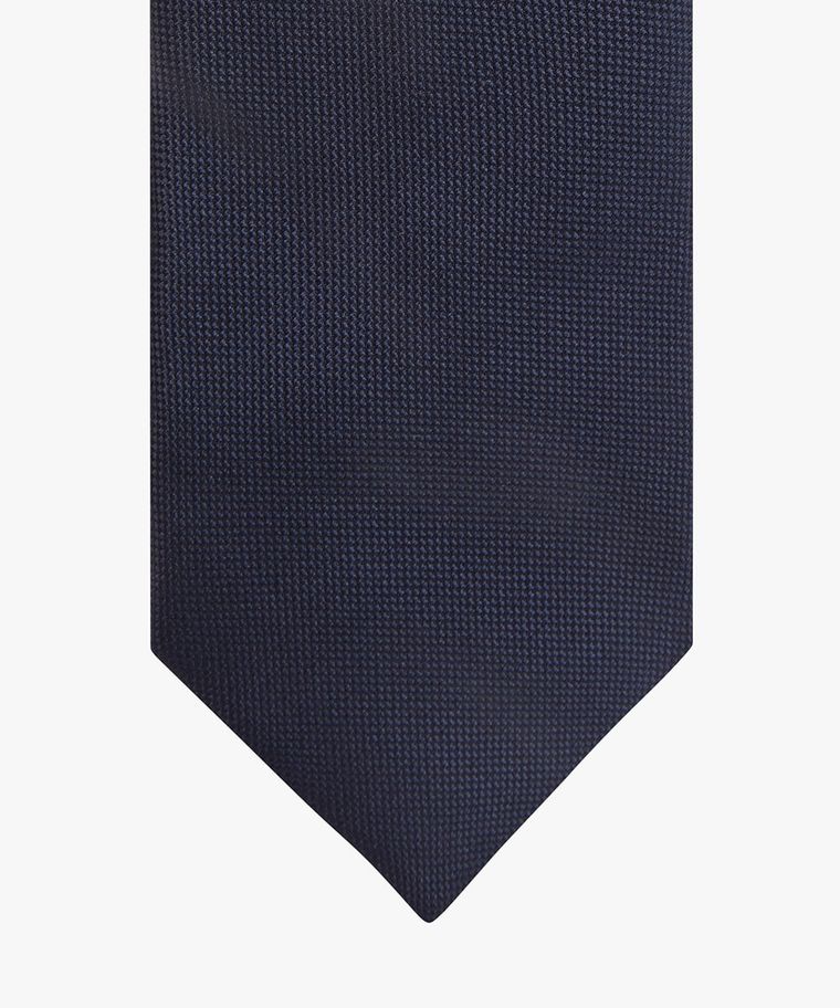 Navy oxford silk tie
