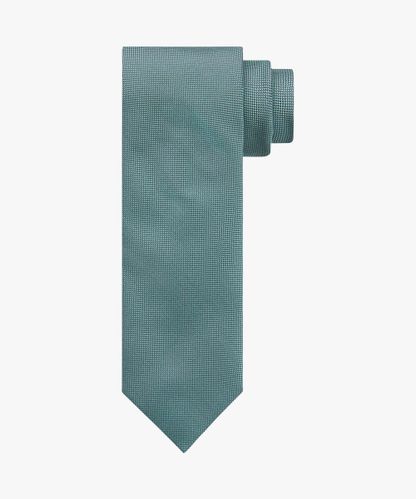 PROFUOMO Green oxford silk tie