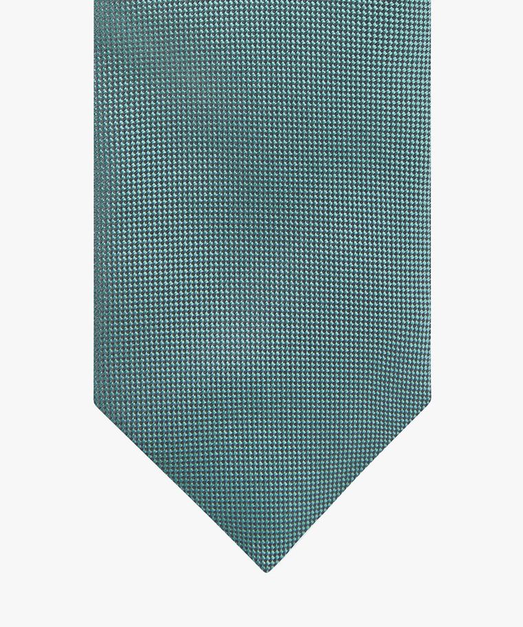 Green Oxford silk tie