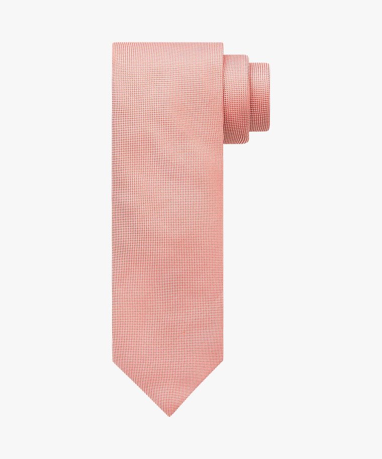 Pink oxford silk tie
