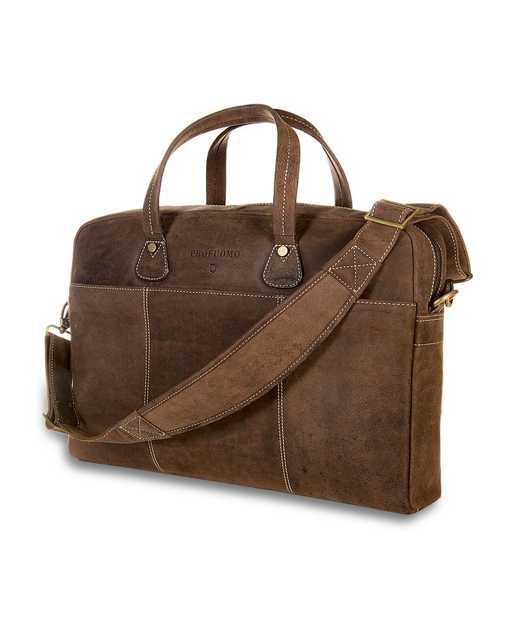 Brown vintage leather business bag
