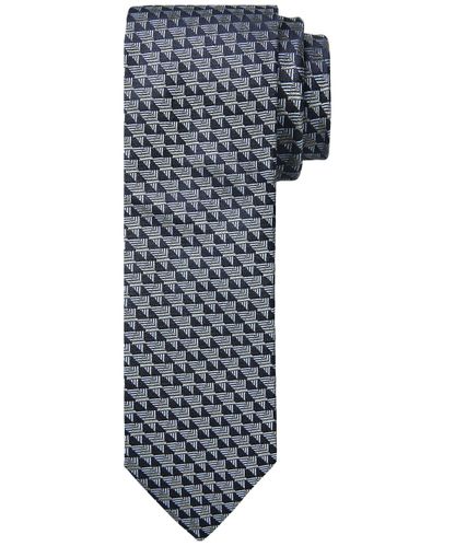 null Grey silk tie