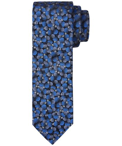 null Royal blue silk tie