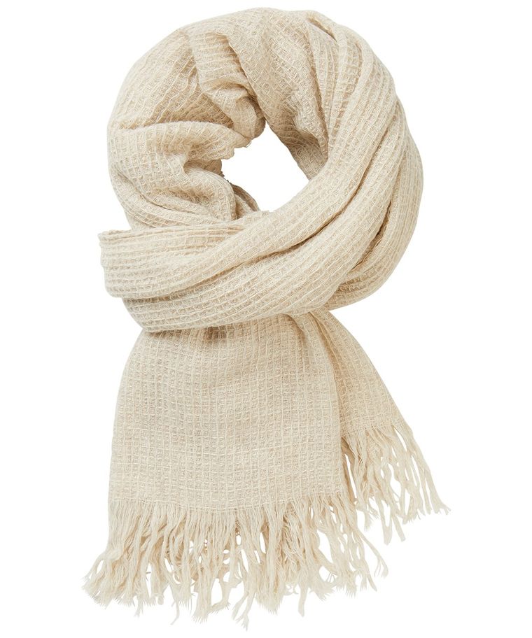 Gebroken wit knitted sjaal