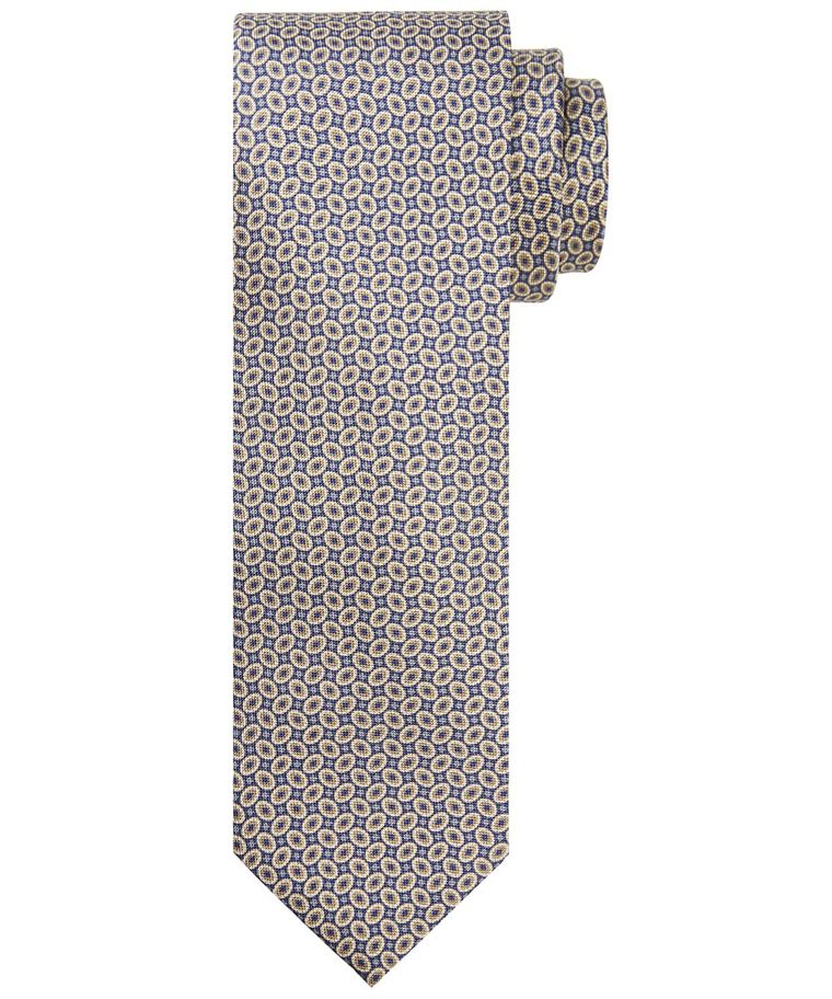 Navy printed tie