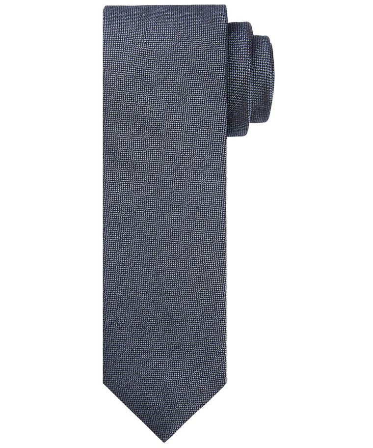 Blue solid tie