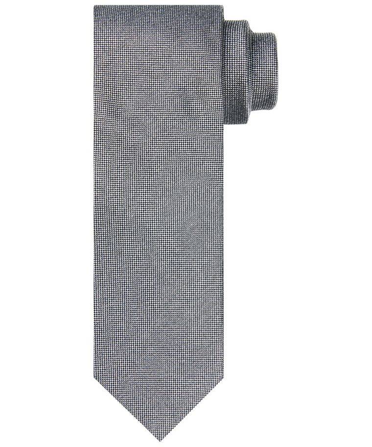 Grey solid tie