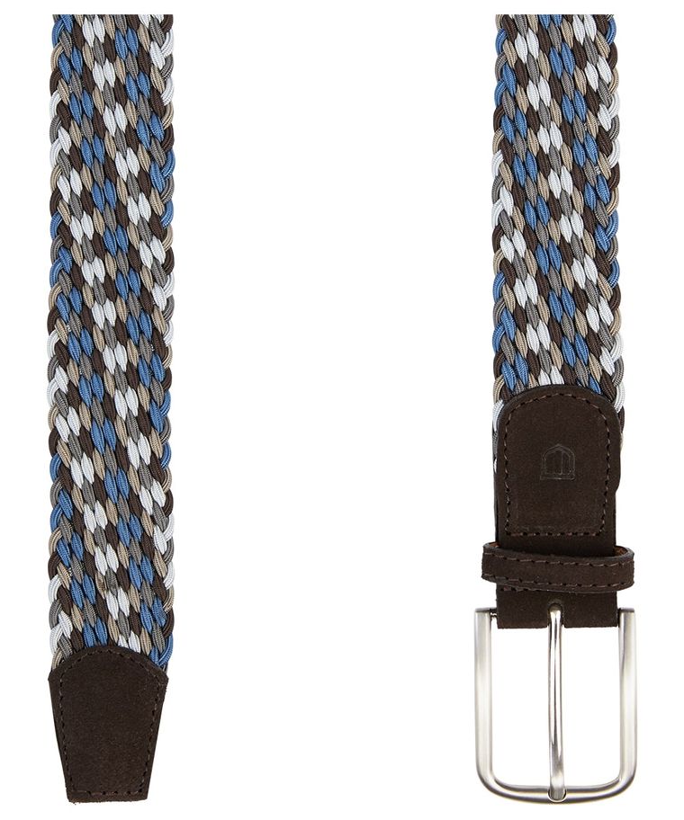 Blue coloured elasticated belt