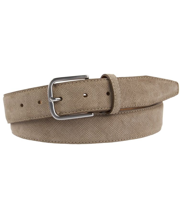 Light brown suede leather belt