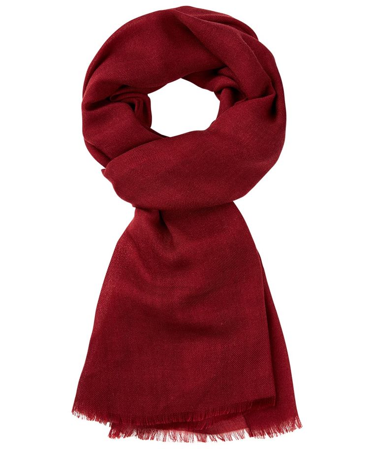 Red woven scarf