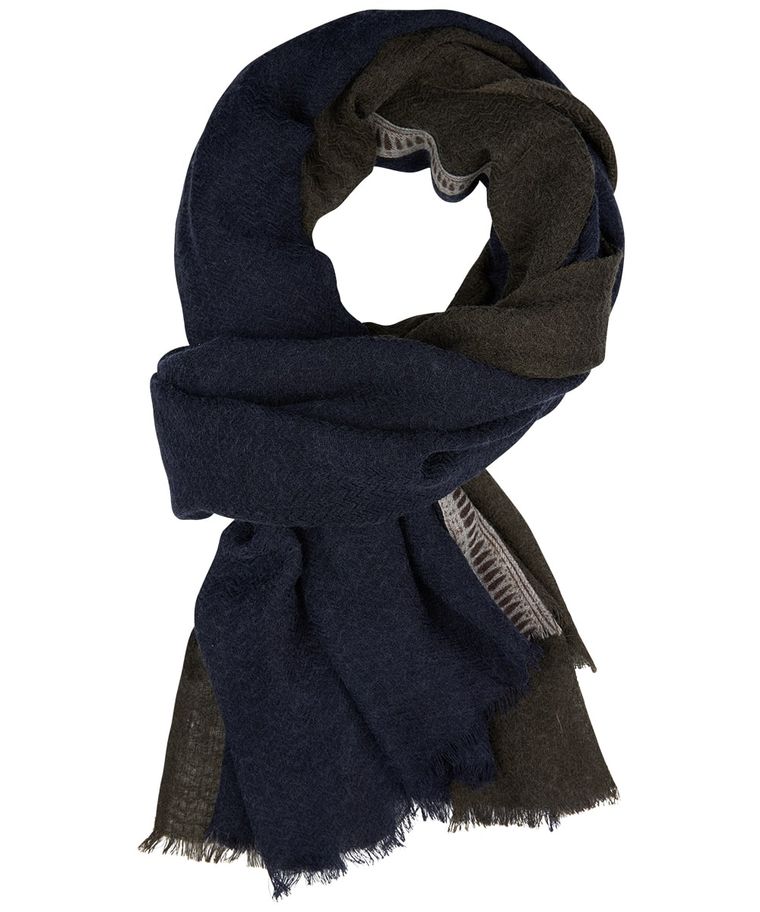 Navy wool scarf