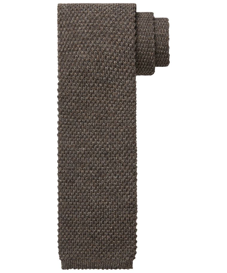 Bruin knitted stropdas