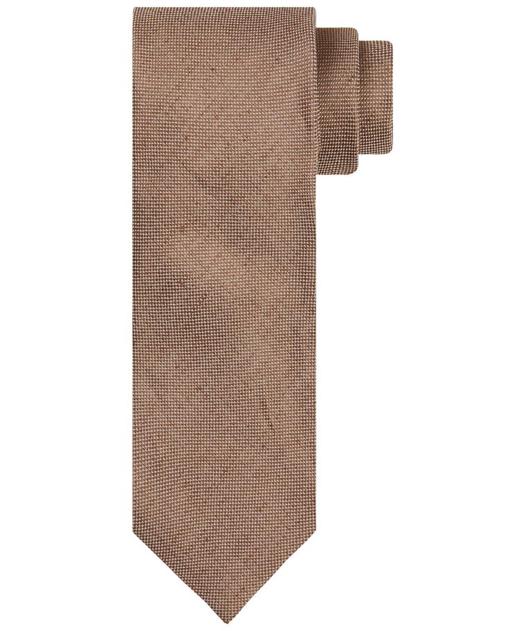 Camel silk-blend tie