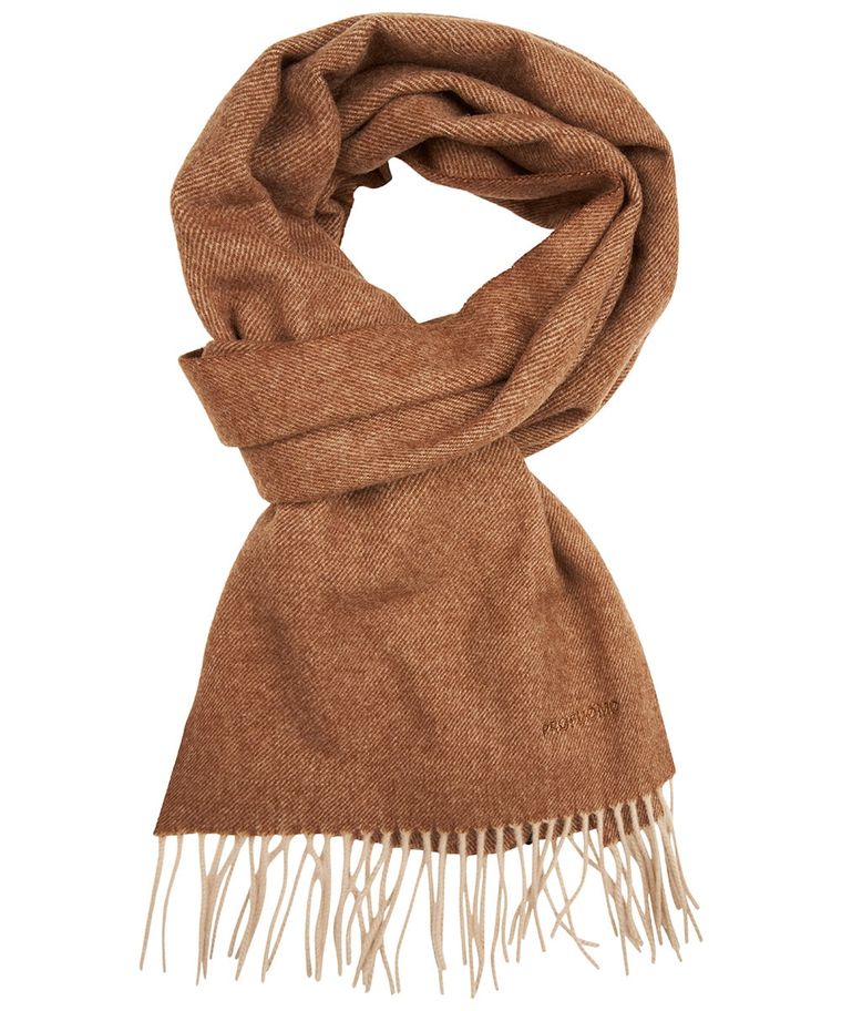 Cognac lambswool scarf