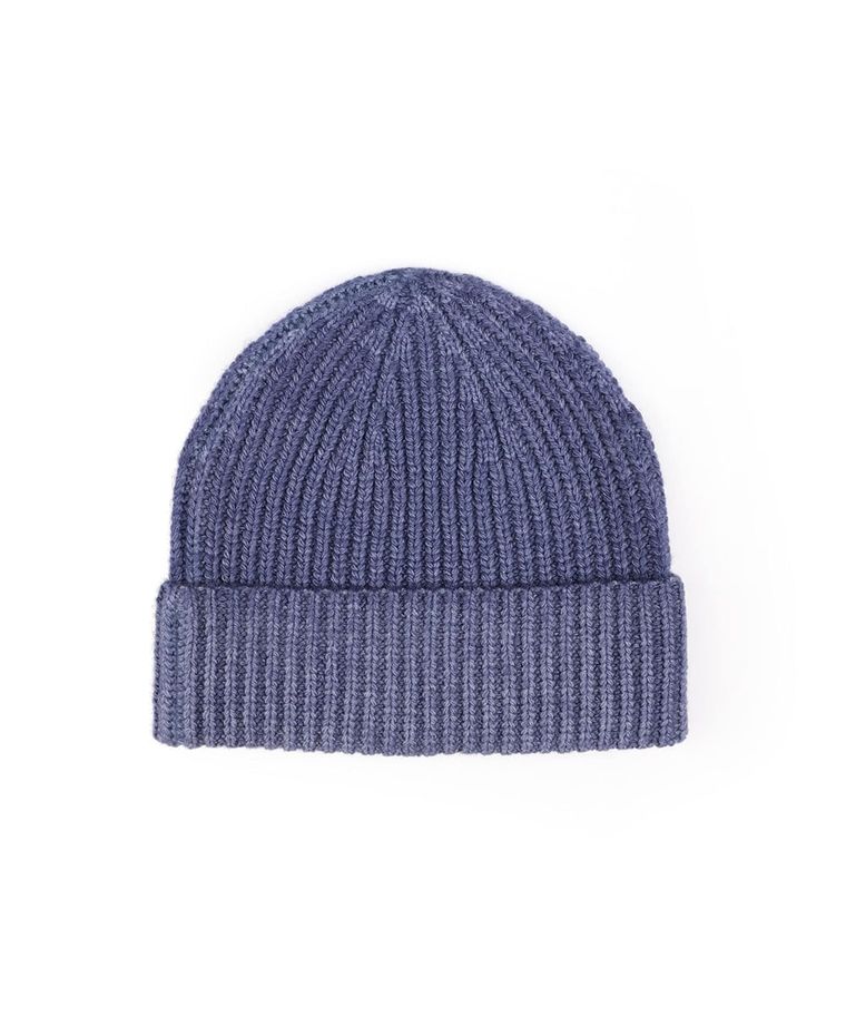 Denim knitted hat