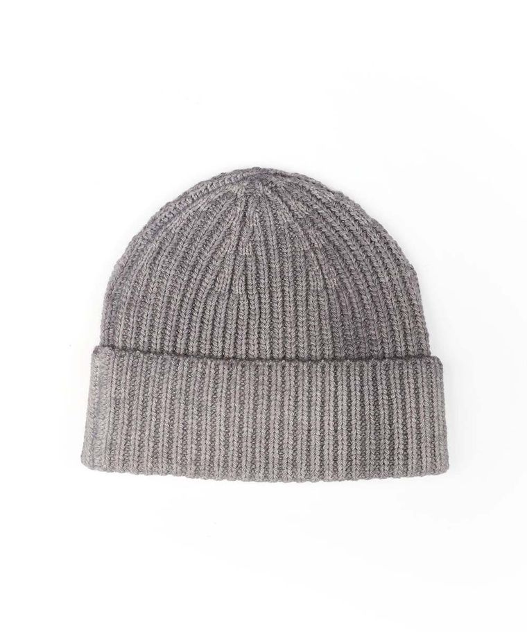 Grey knitted hat