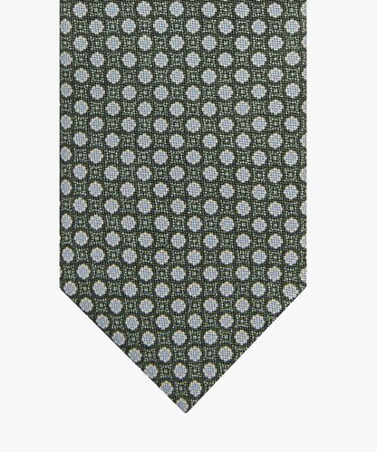 PROFUOMO Green silk tie
