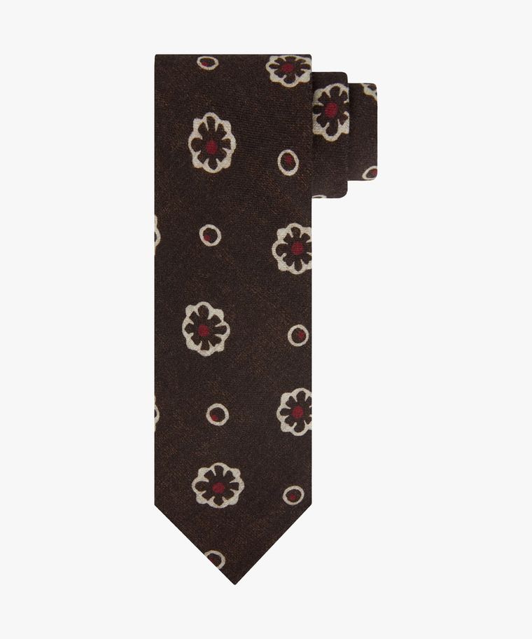 Brown woolen tie