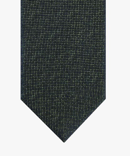 PROFUOMO Army green silk tie