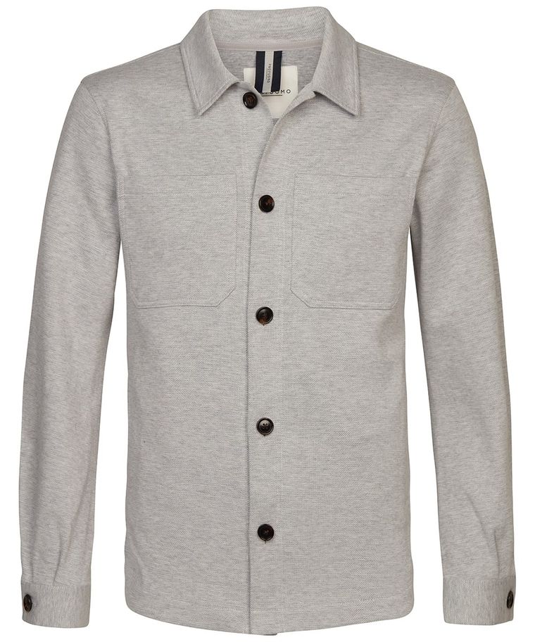 Grey knitted overshirt