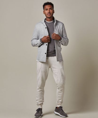 PROFUOMO Grey french terry overshirt 